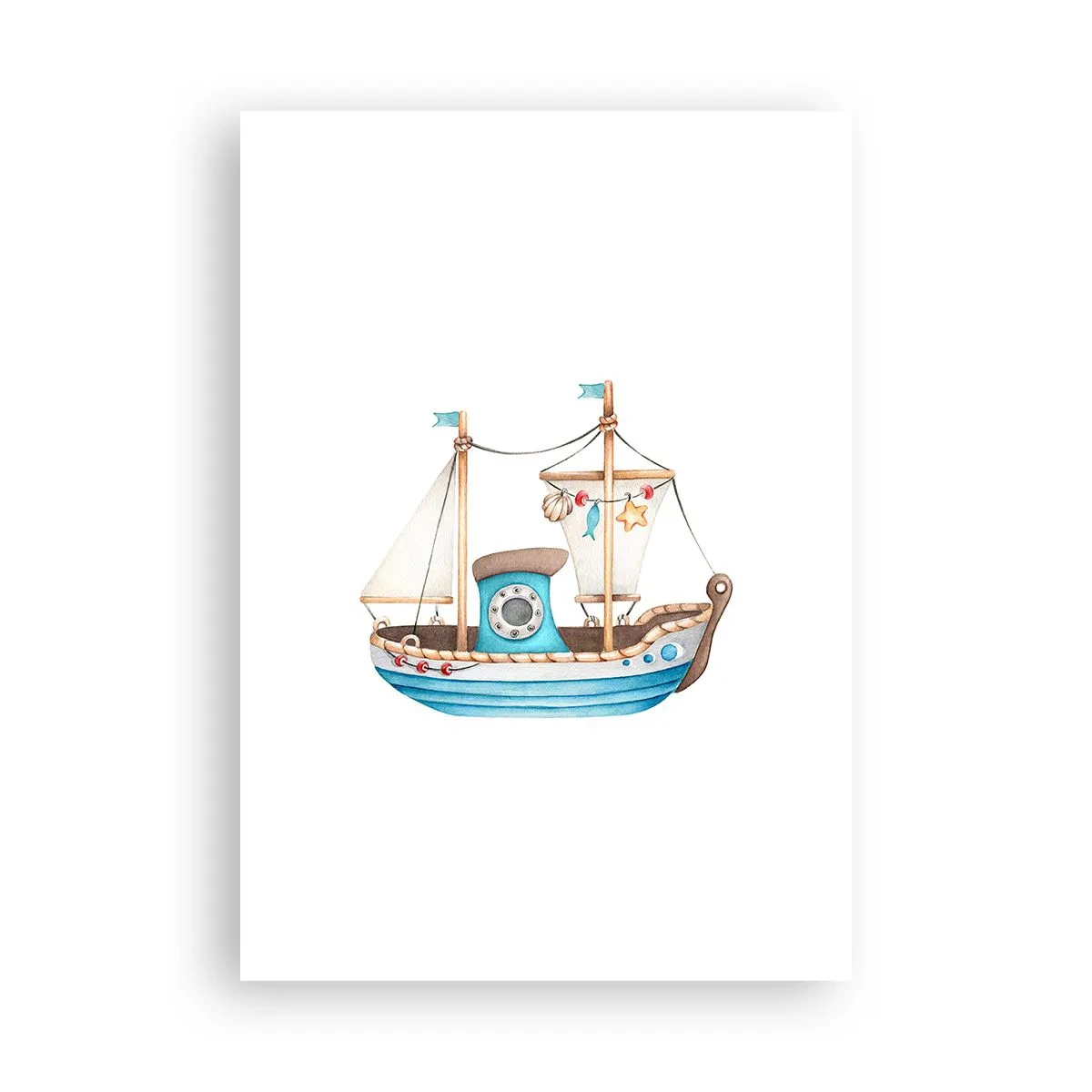 Poster - Ahoy, Adventure! - 70x100 cm