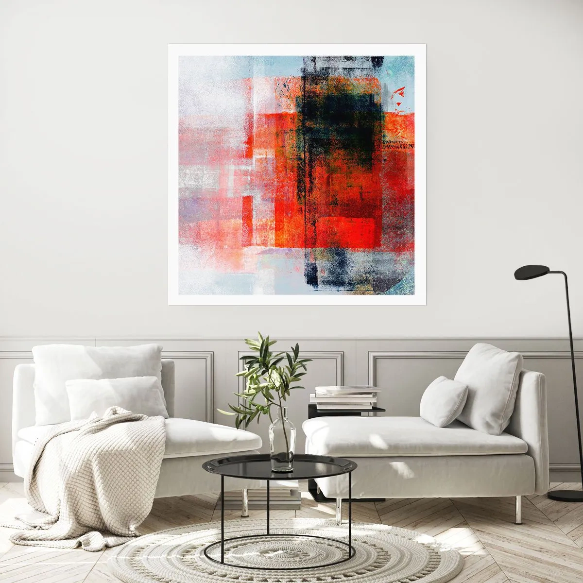 Poster - Glowing Composition - 40x40 cm