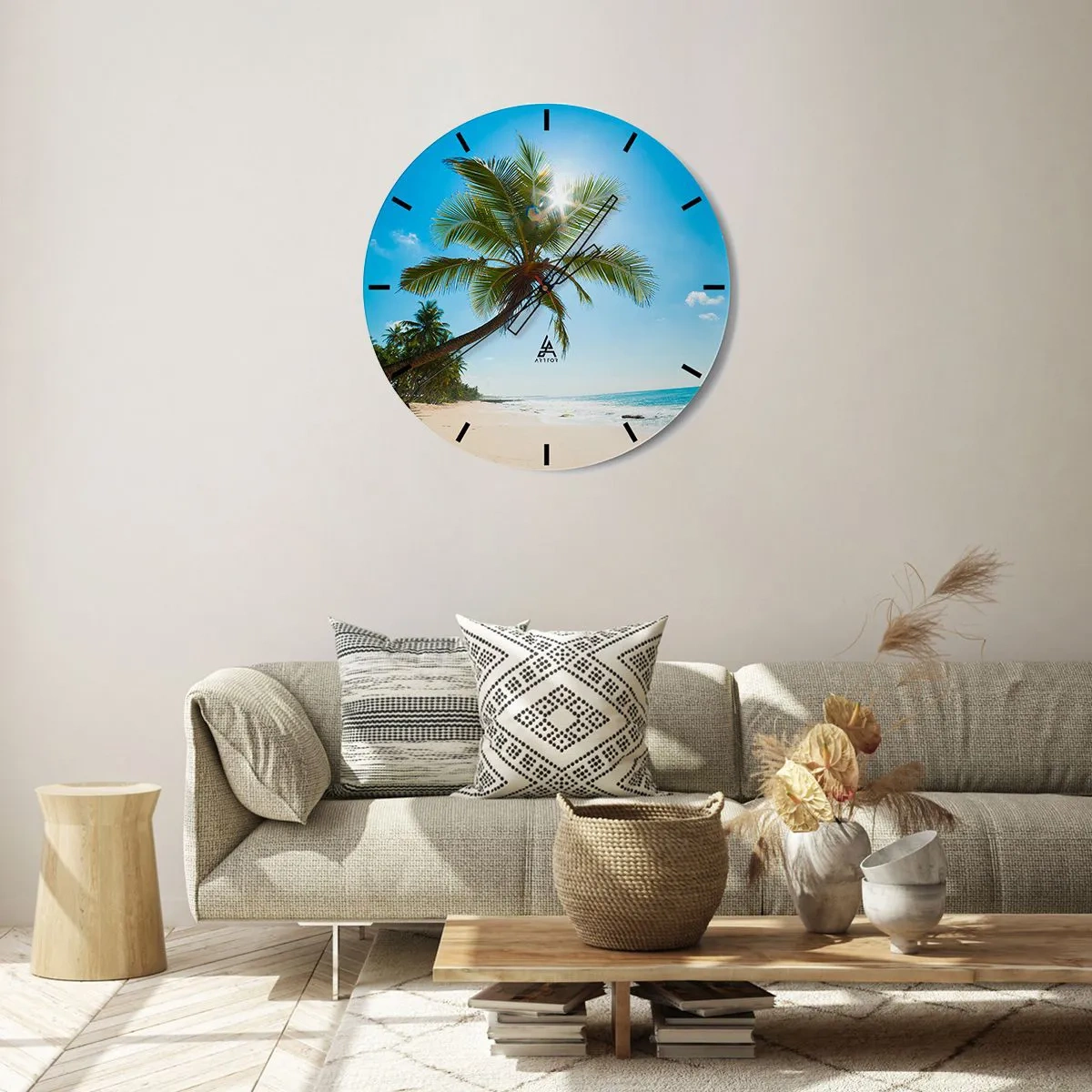 Wall clock - Clock on glass - Do Not Show to Anyone - 40x40 cm