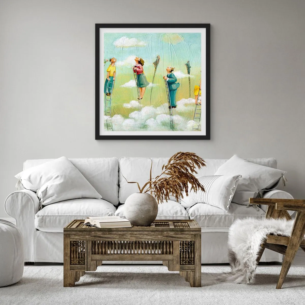 Poster in black frame - Following the Dream - 30x30 cm