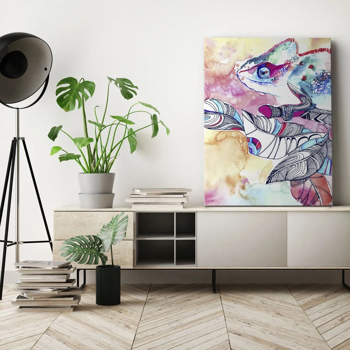 Canvas picture - Colourful Like Our World - 80x120 cm