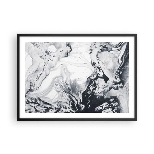 Poster in black frame - Earth's Interior - 70x50 cm