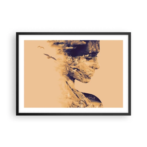 Poster in black frame - Naturally Beautiful - 70x50 cm