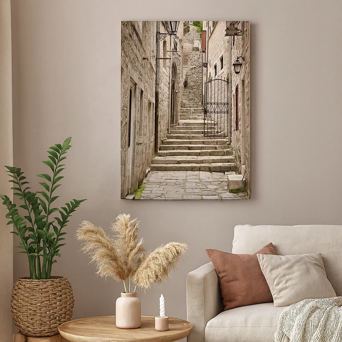 Canvas picture - Magical Old Alley - 50x70 cm
