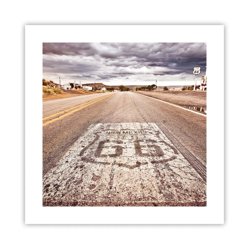 Poster - Mother Road - American Legend - 40x40 cm