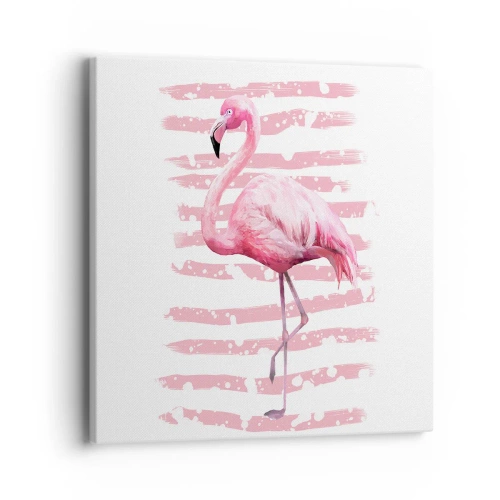 Canvas picture - With Dignity but in Pink - 40x40 cm