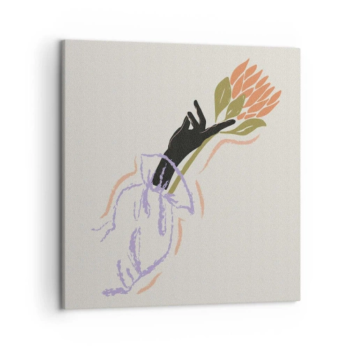 Canvas picture - Sister Touch - 50x50 cm