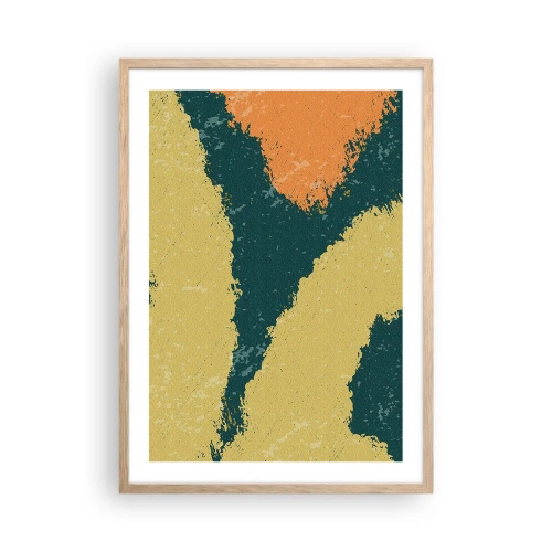 Poster in light oak frame - Abstract - Slow Motion - 50x70 cm