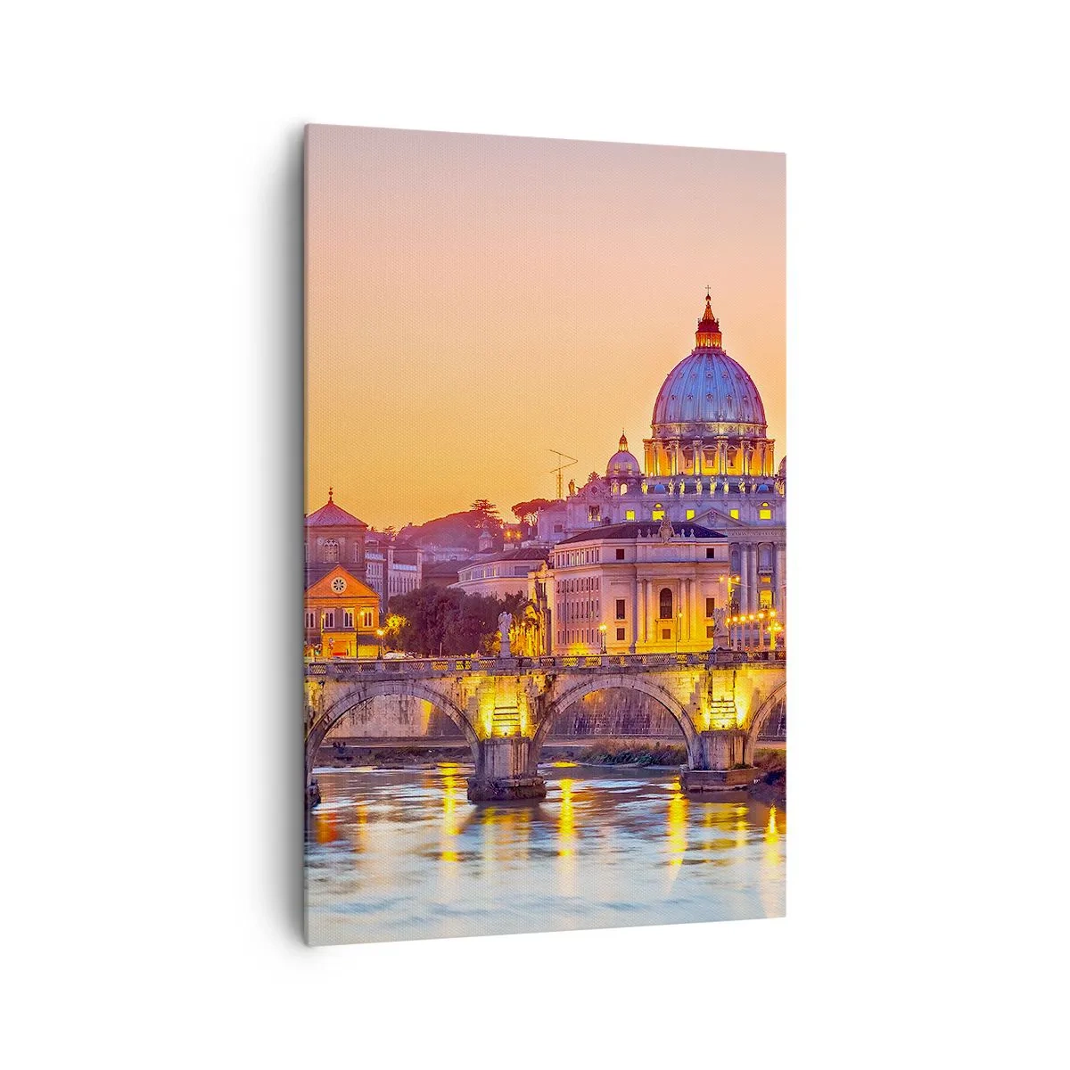Canvas picture - Twilight over Eternal City - 80x120 cm