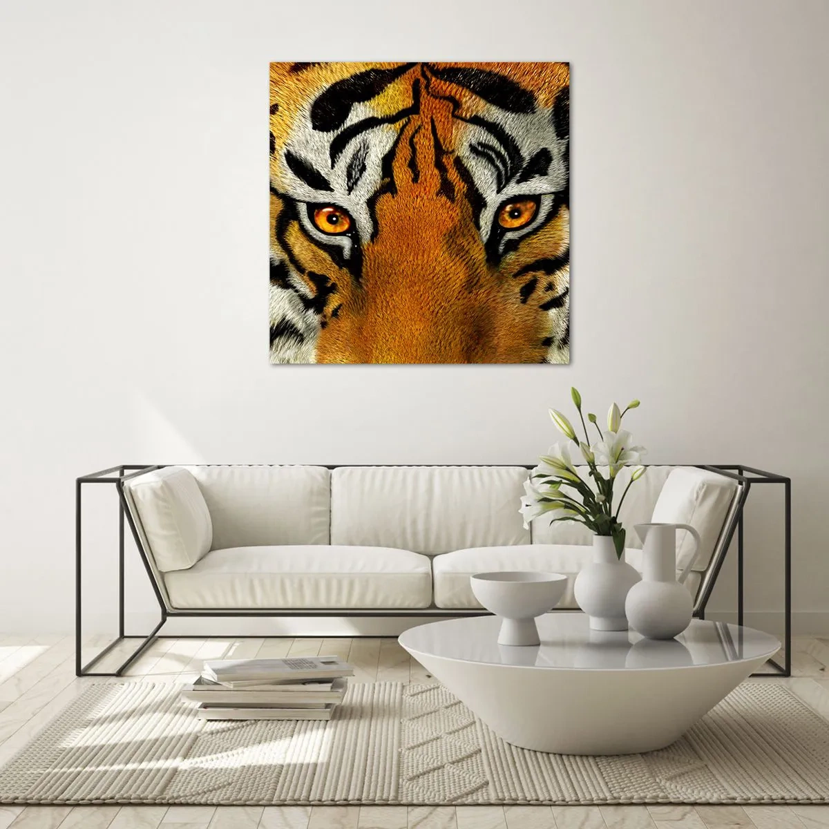 Glass picture - Fearsome and Beautiful - 70x70 cm