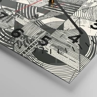 Clock face with numbers