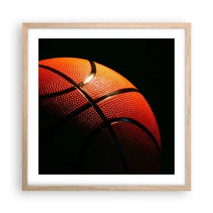 Poster in light oak frame - Beautiful Like a Planet - 50x50 cm