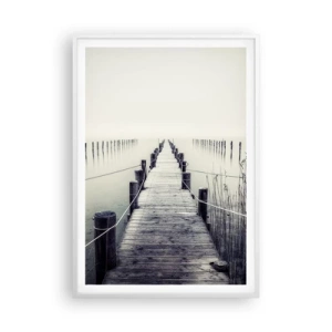 Poster in white frmae - Immerse Yourself in Peace - 70x100 cm