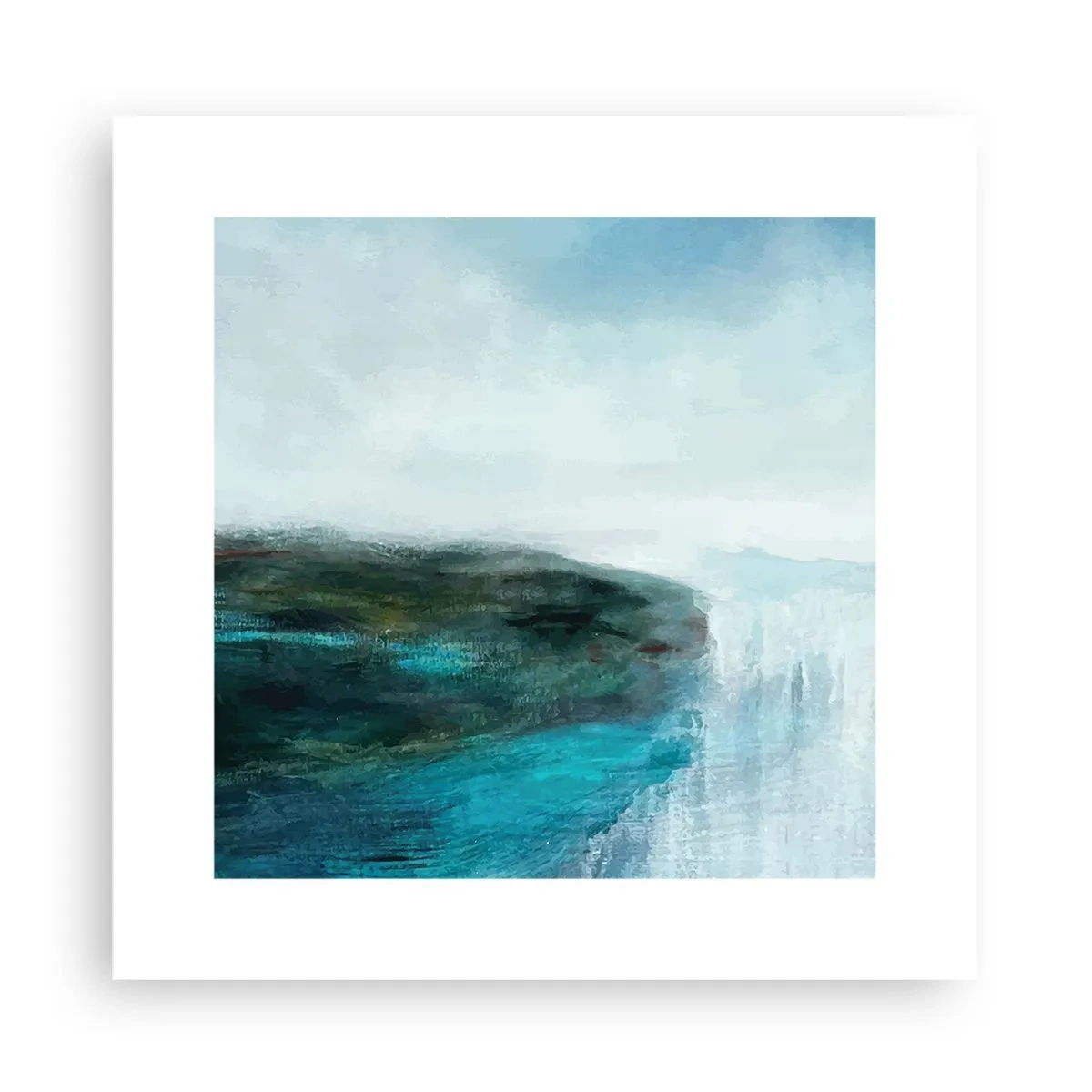 Poster - Marine Abstract - 30x30 cm
