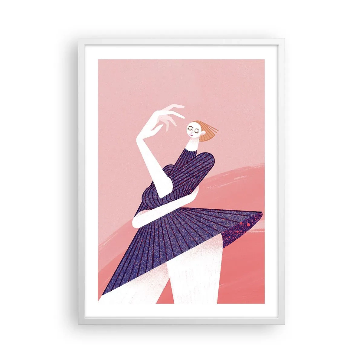 Poster in white frmae - Every Step Dancing - 50x70 cm