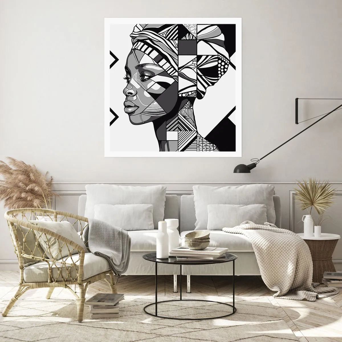 Poster - Ethnic Portrait - 40x40 cm