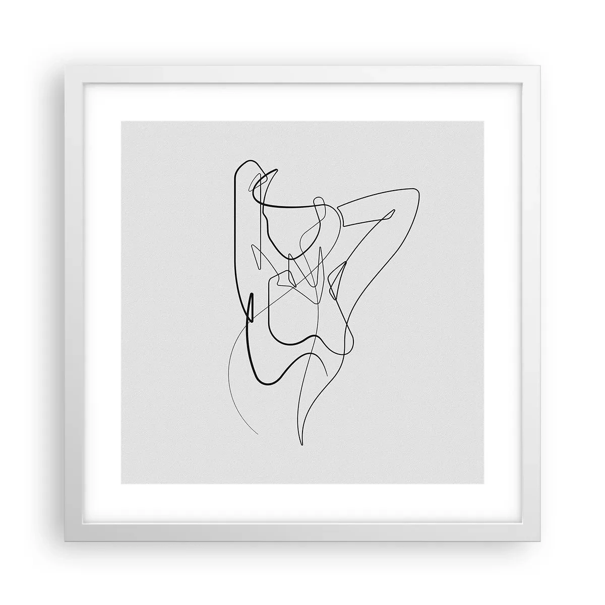 Poster in white frmae - What You Are Really Like - 40x40 cm