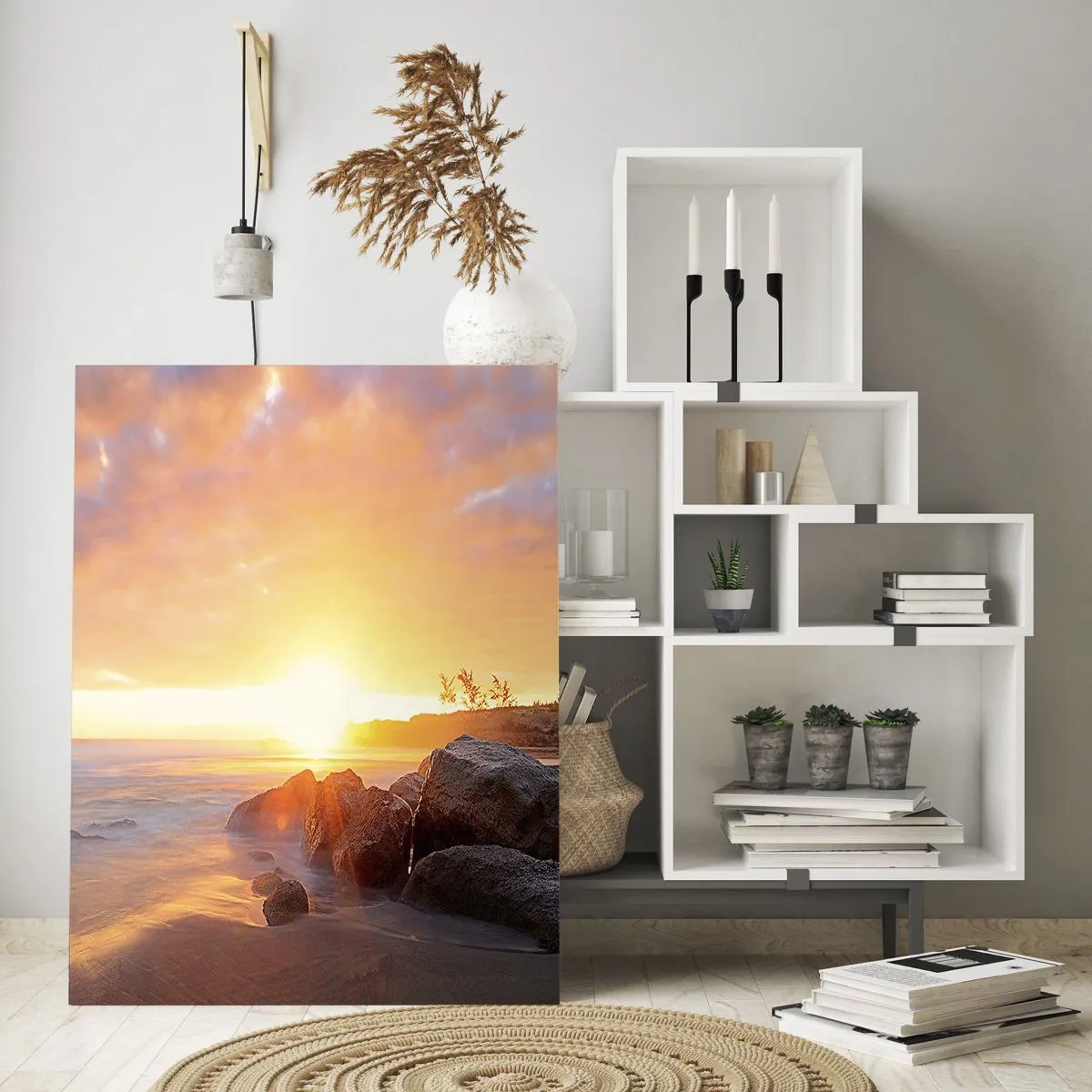 Glass picture - Shiny Breeze of the Evening - 50x70 cm