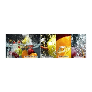 Photo Wallpaper Sample Standard Eco - Fruity Refreshment - Fruit, Water, Kitchen - 100x30 cm