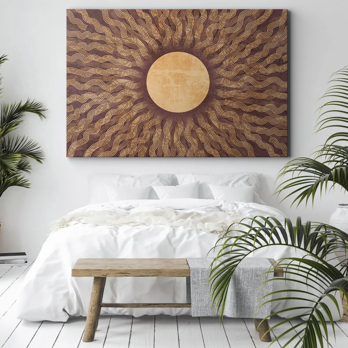 Canvas picture - Sun Icon - 120x80 cm