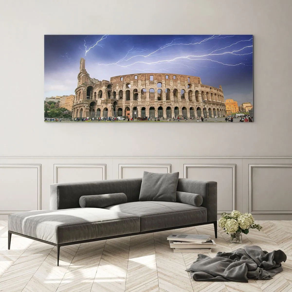 Glass picture - Battle Arena - 100x40 cm