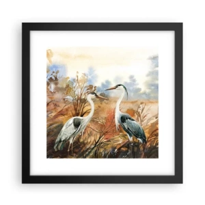 Poster in black frame - Where to in Autumn? - 30x30 cm