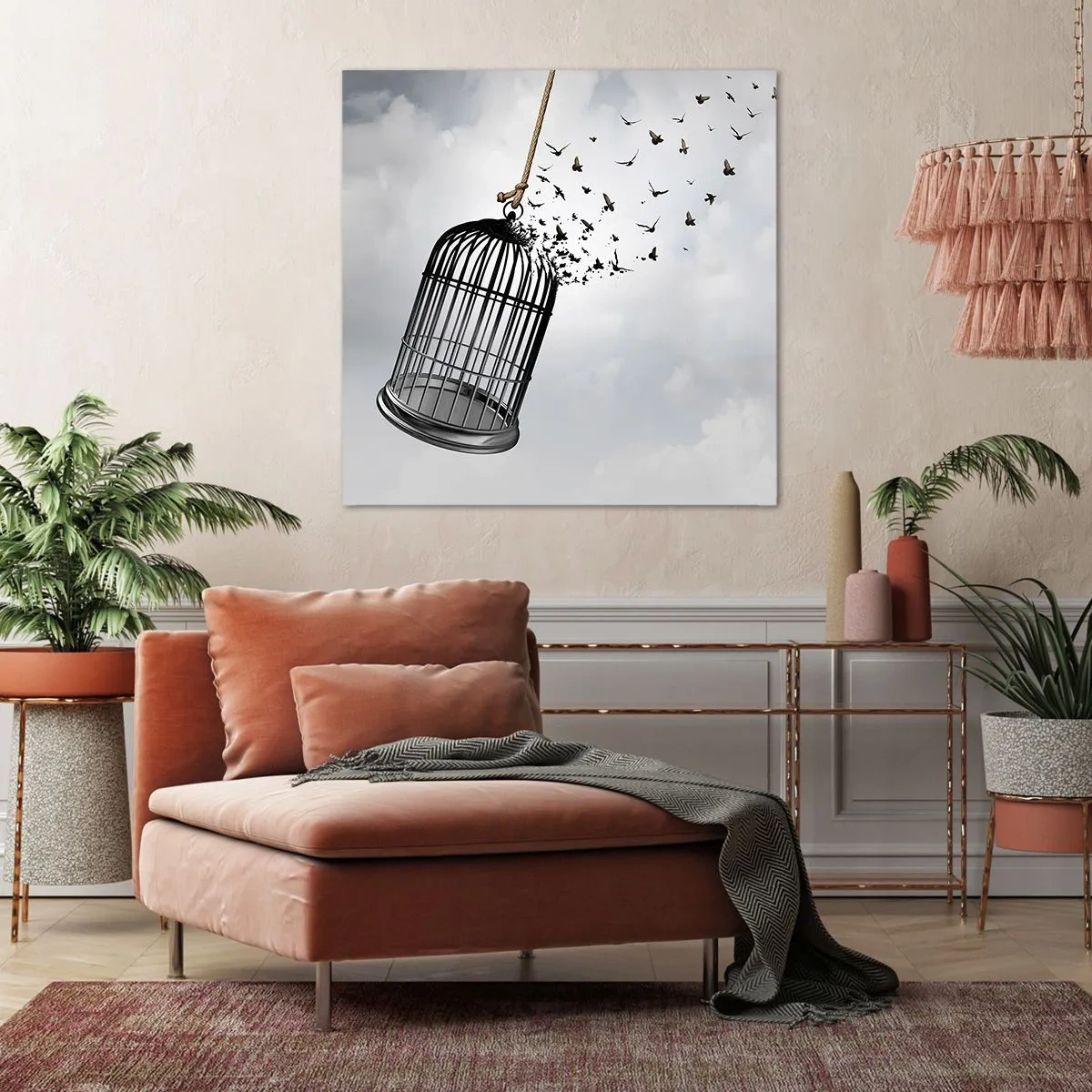 Canvas picture - Faith…Hope…Freedom! - 30x30 cm