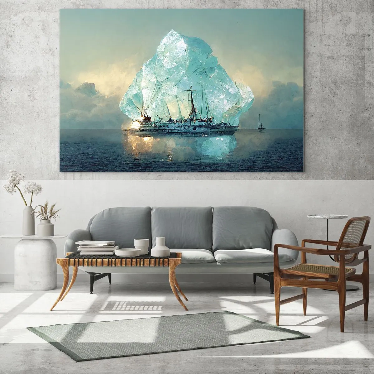 Glass picture - Arctic Diamond - 100x70 cm