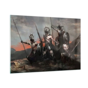 Glass picture - With Your Shield Or on It - 100x70 cm