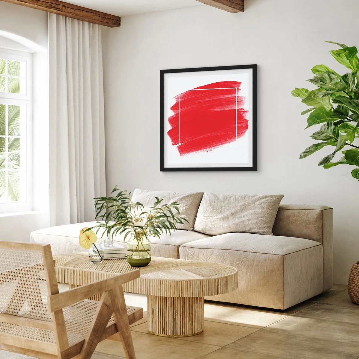 Poster in black frame - Without a Frame - 40x40 cm