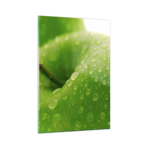 Glass picture - Green, Cool Freshenss - 80x120 cm