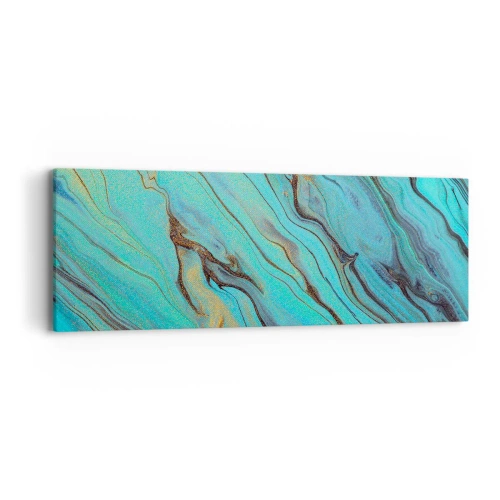 Canvas picture - Turquoise Tide - 90x30 cm