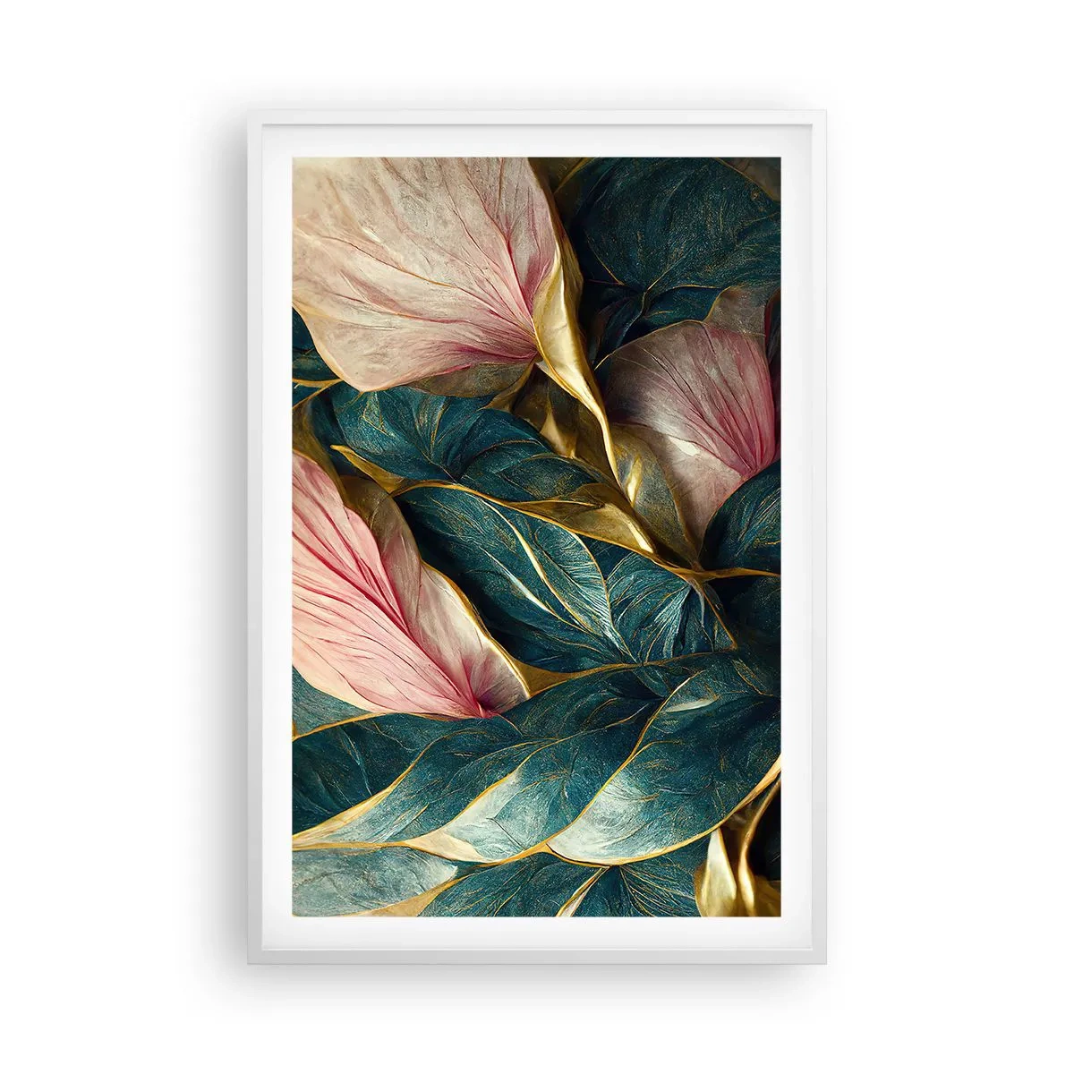 Poster in white frmae - Natural Elegance and Style - 61x91 cm