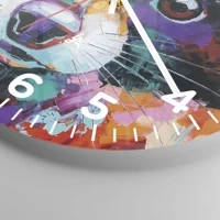 Clock face with numbers