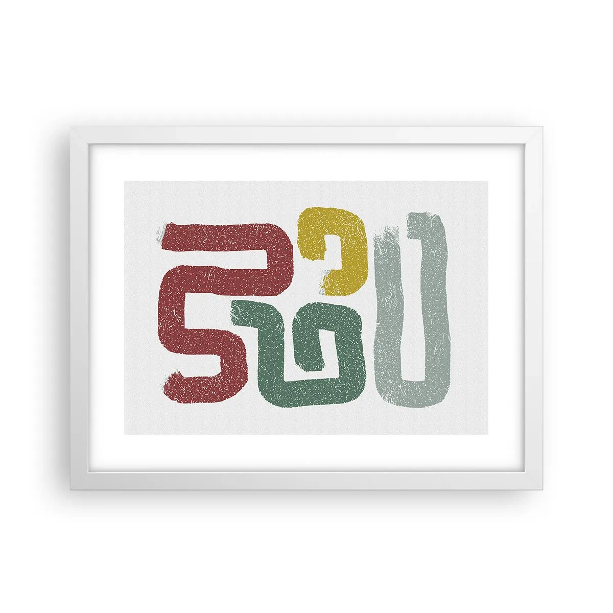 Poster in white frmae - In an Unknown Language - 40x30 cm