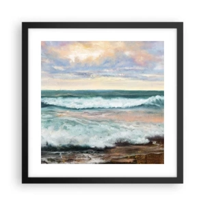 Poster in black frame - Here You Will Smooth Your Soul - 40x40 cm