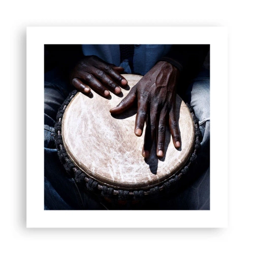 Poster - Live at Your Own Rhythm - 40x40 cm