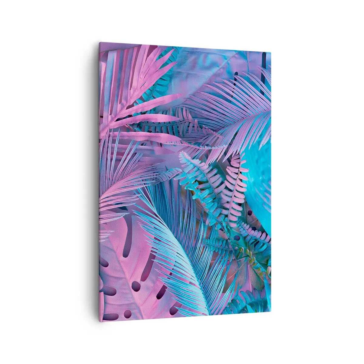 Canvas picture - Tropics in Pink and Blue - 70x100 cm