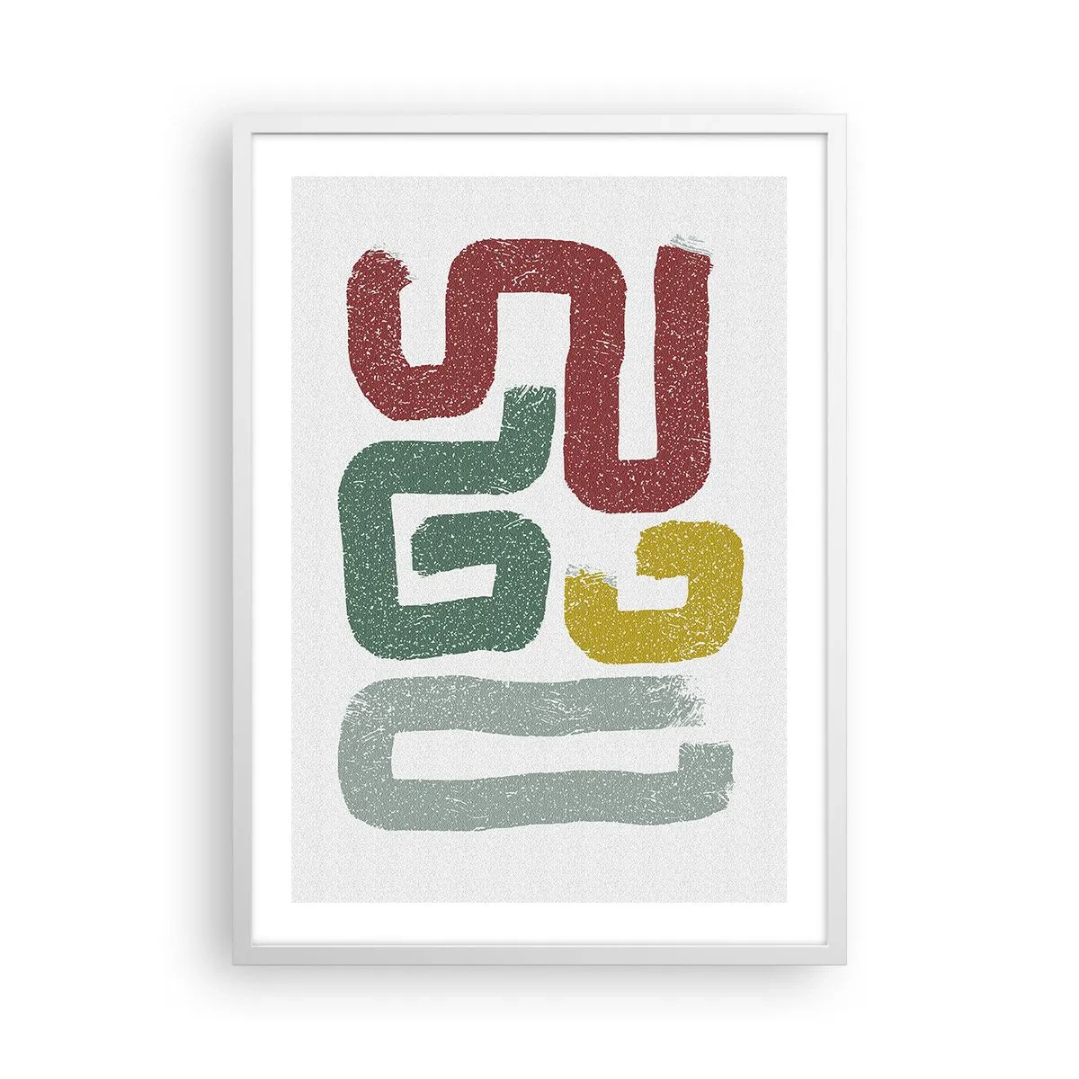 Poster in white frmae - In an Unknown Language - 50x70 cm