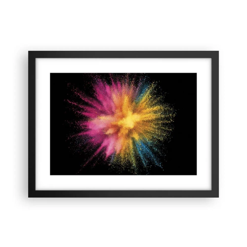 Poster in black frame - Birth of Colours - 40x30 cm
