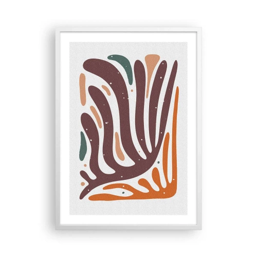 Poster in white frmae - Radiant Organic Composition - 50x70 cm