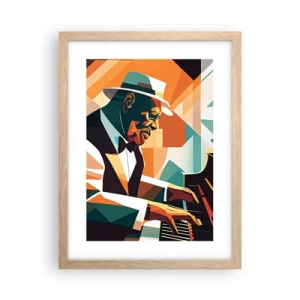 Poster in light oak frame - All that Jazz - 30x40 cm