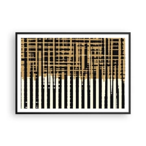 Poster in black frame - Architectural Abstract - 100x70 cm