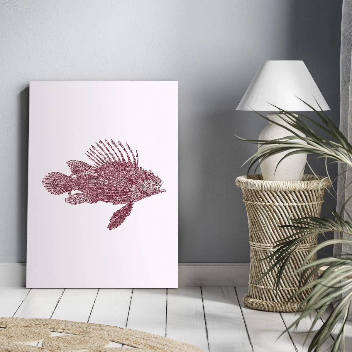 Canvas picture - Dweller of Exotic Waters - 55x100 cm