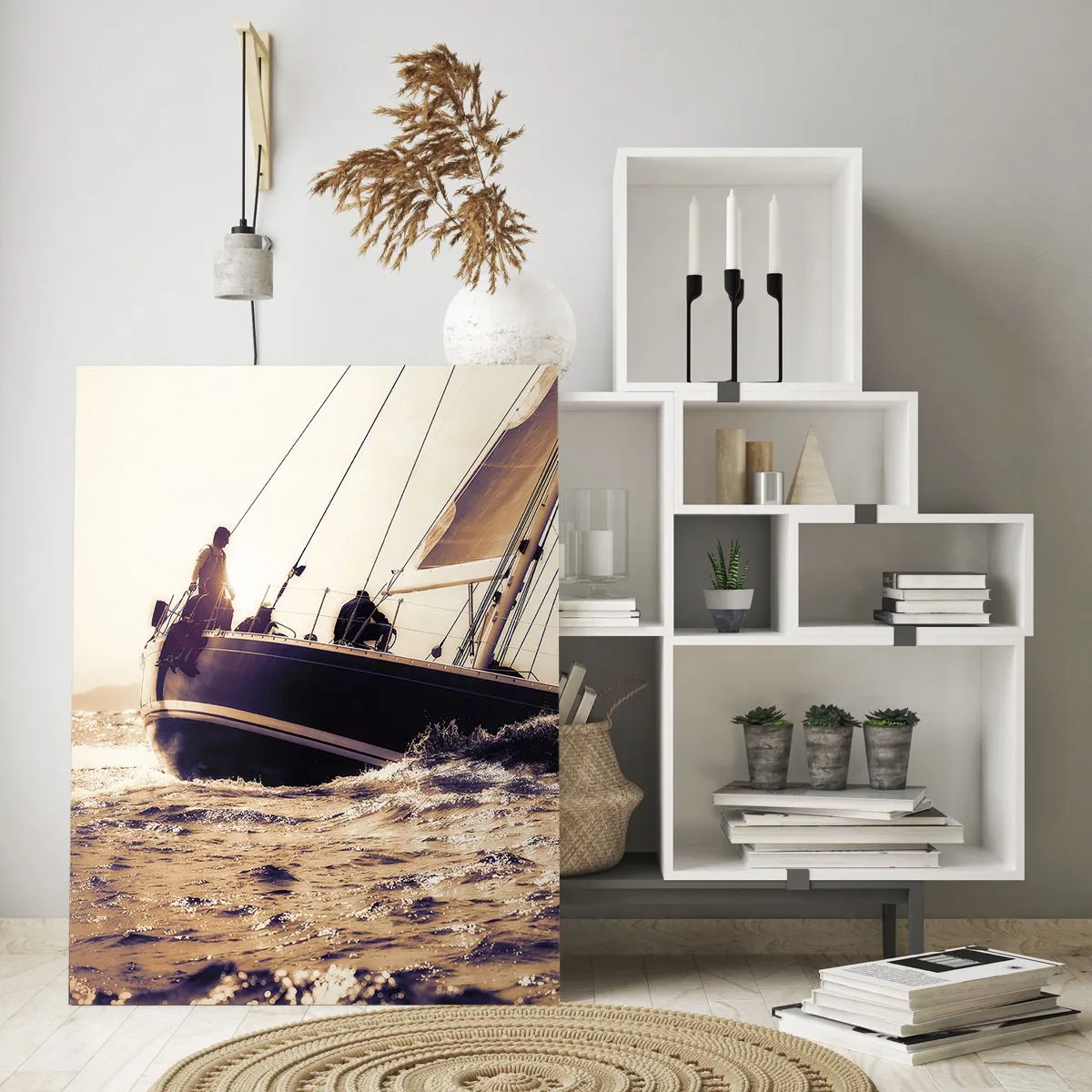 Glass picture - Sail, Sailor - 80x120 cm