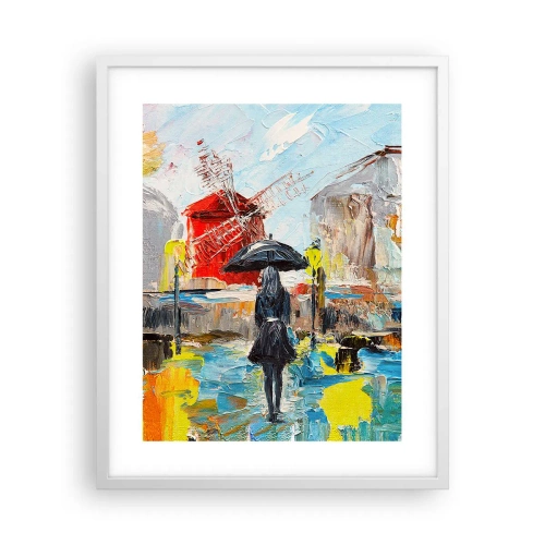 Poster in white frmae - Parisian Legends - 40x50 cm