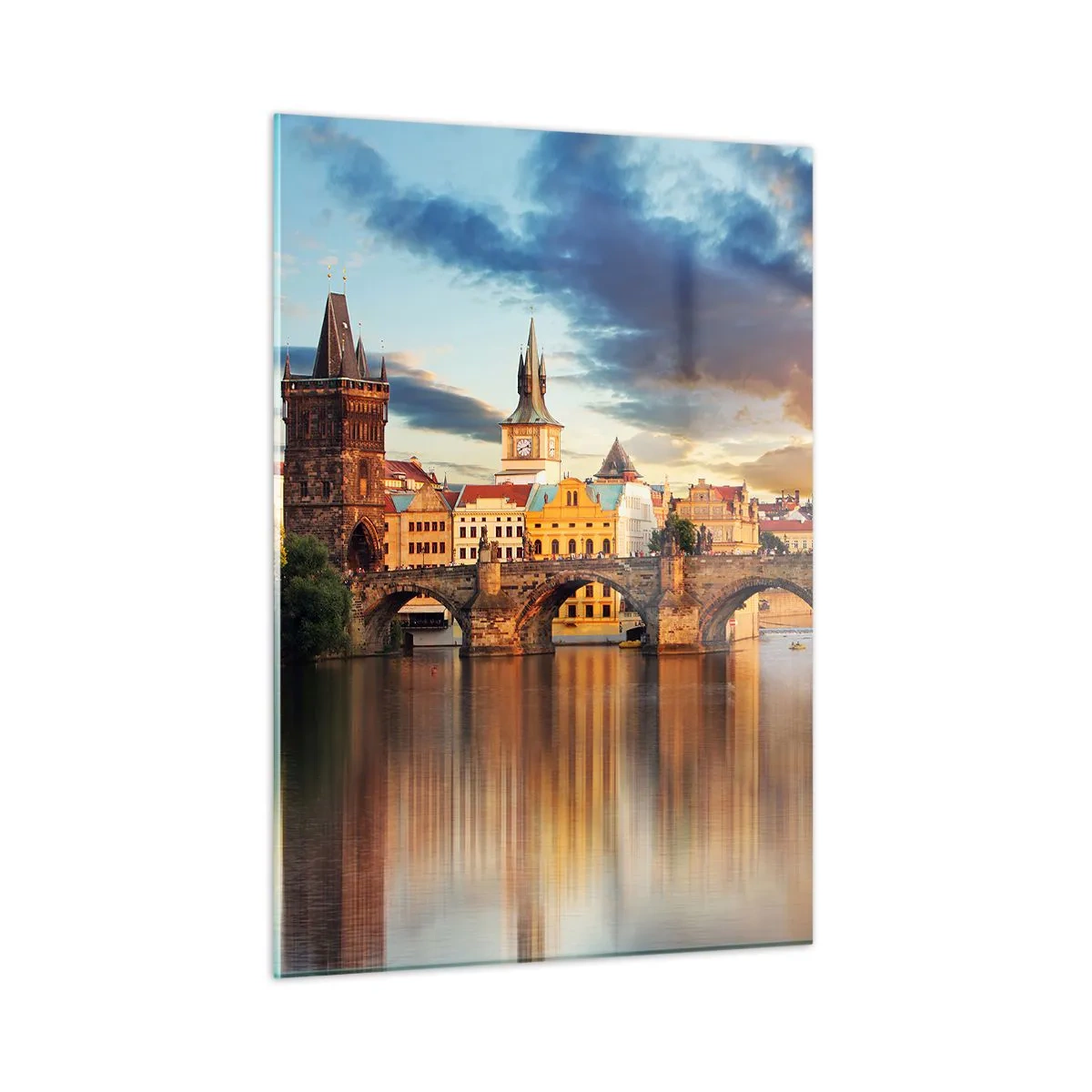 Glass picture - Beautiful Prague - 50x70 cm