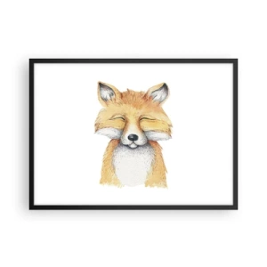 Poster in black frame - Fox Moods - 70x50 cm