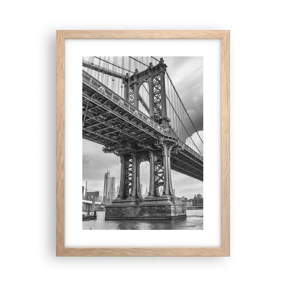 Poster in light oak frame - To the Heart of a City - 30x40 cm