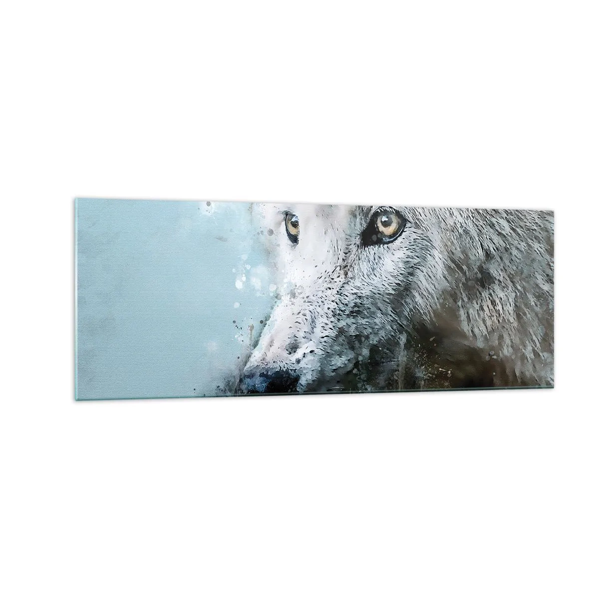 Glass picture - Meet Wolf Soul - 140x50 cm